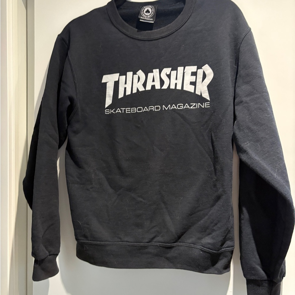 Vintage Thrasher logo Black unisex Sweater